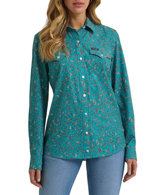 Wrangler Women's Aria Performance Button Down Shirt