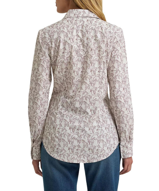 Wrangler Women's Aria Performance Button Down Shirt