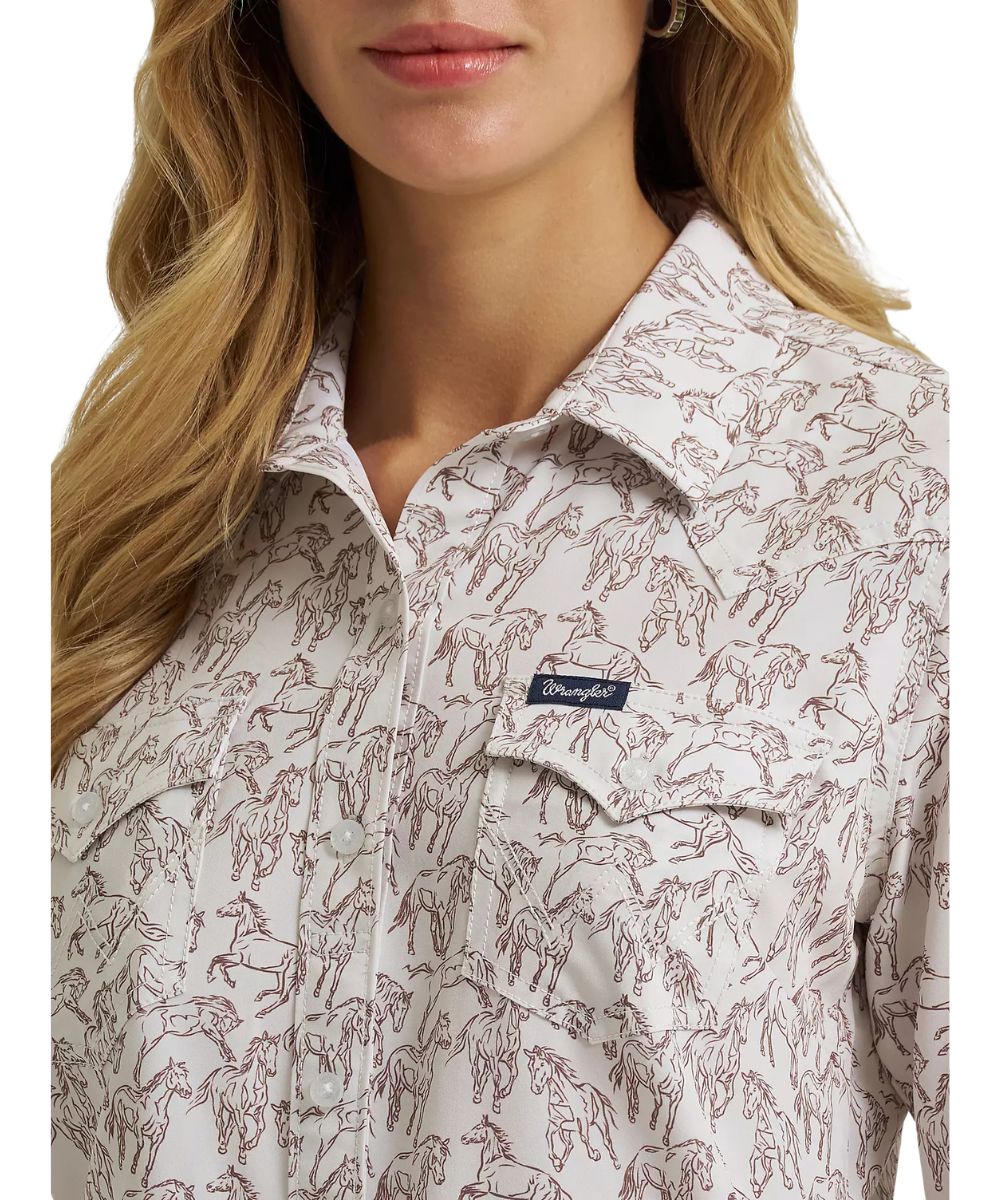 Wrangler Women's Aria Performance Button Down Shirt