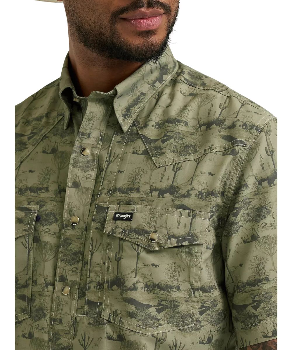 Wrangler Men's ATG Performance Snap Shirt