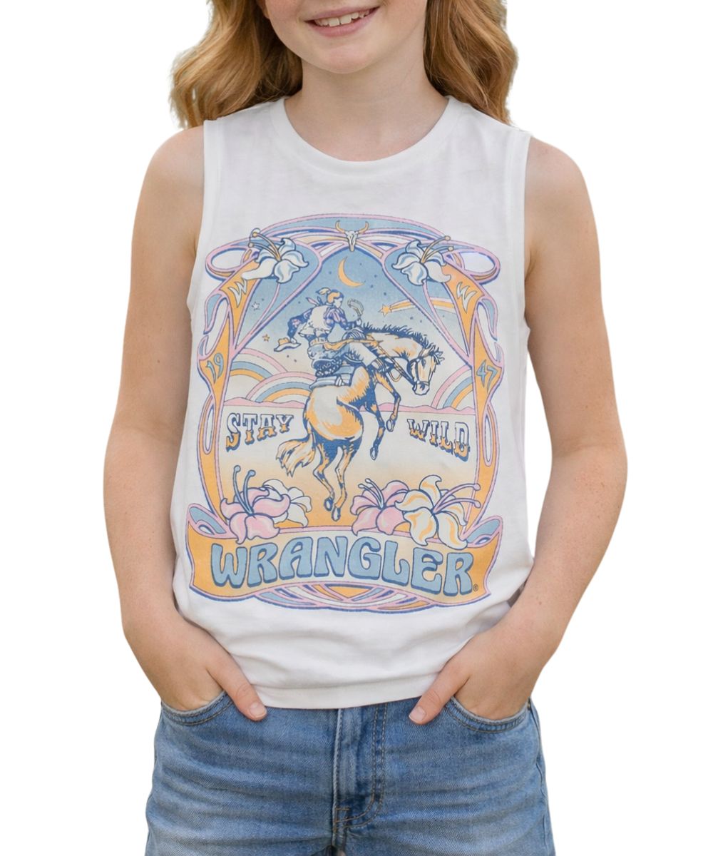 Wrangler Girls' Western Tank Top
