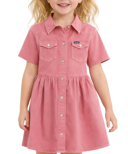 Wrangler Girls' Western Snap Dress