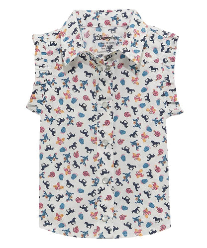 Wrangler Little Girls' Western Snap Shirt