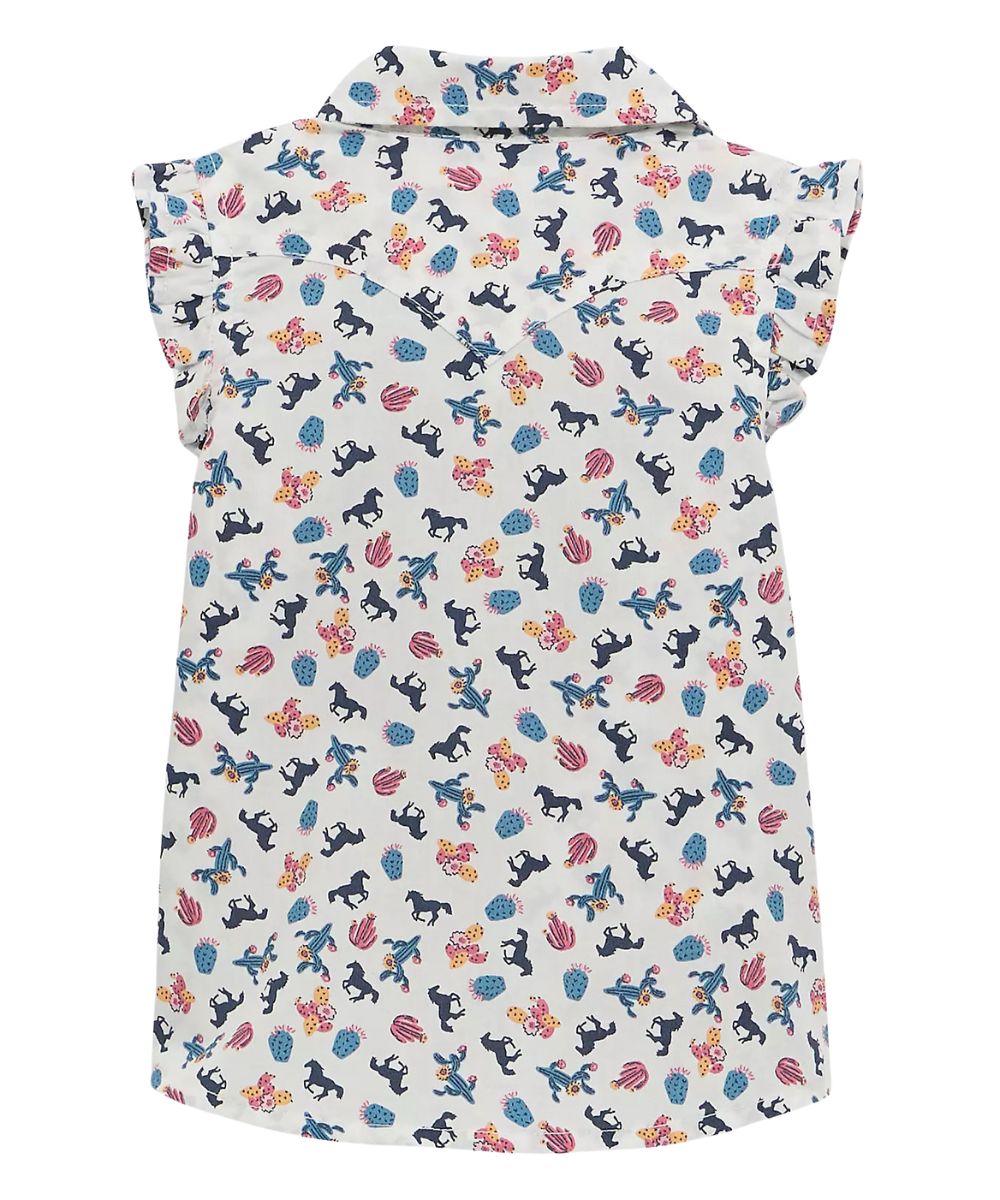 Wrangler Little Girls' Western Snap Shirt