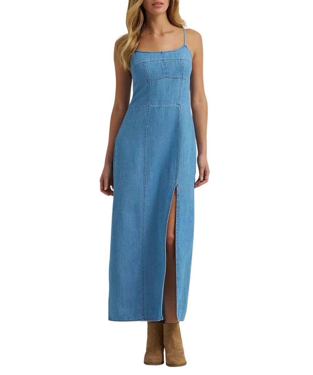 Wrangler Women's Retro Maxi Denim Dress, XL