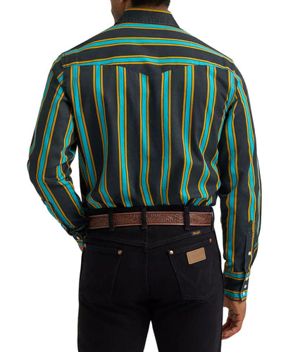Wrangler Men's Brushpopper Western Snap Work Shirt