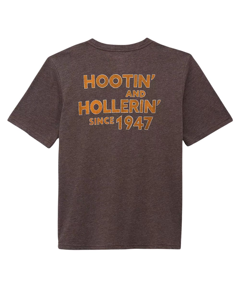 Back Screen Print Reads: "Hootin' And Hollerin' Since 1947"