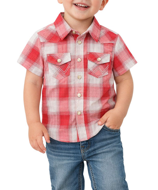 Wrangler Little Boys' Retro Western Snap Shirt