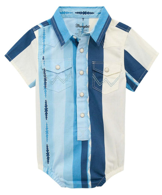 Wrangler Baby Boys' Western Snap Onesie