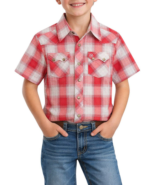 Wrangler Boys' Retro Western Snap Shirt