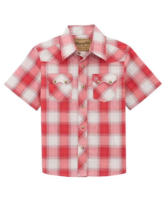 Wrangler Boys' Retro Western Snap Shirt