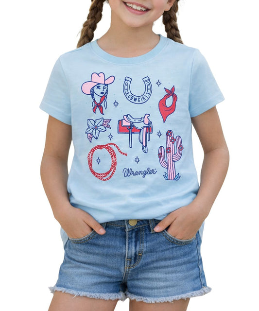Wrangler Girls' Cowgirl Tee