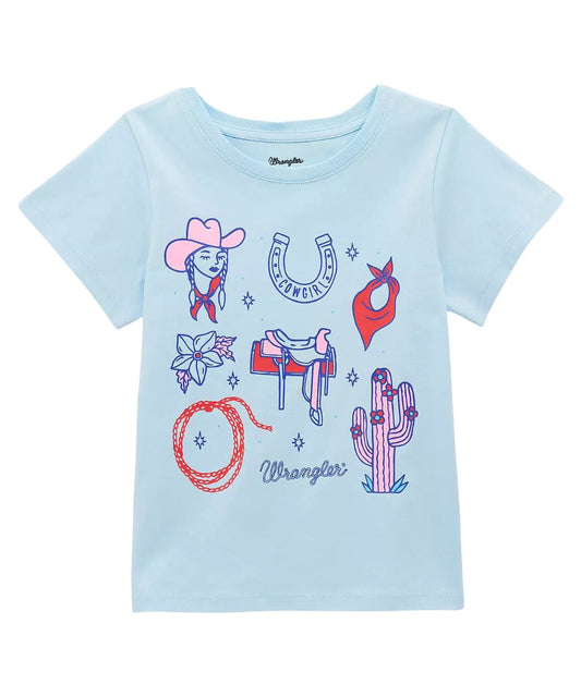 Wrangler Girls' Cowgirl Tee