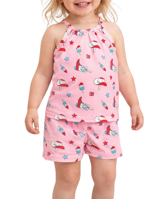 Wrangler Little Girls' Western Tank & Shorts Set