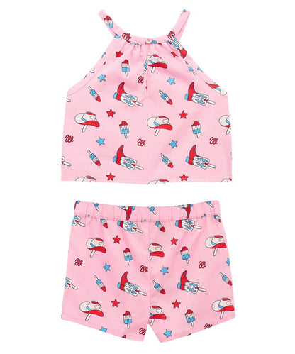 Wrangler Little Girls' Western Tank & Shorts Set