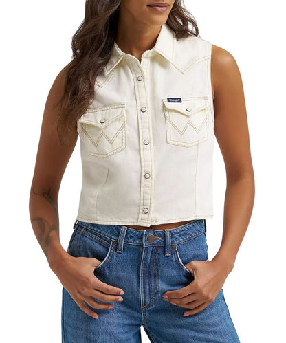 Wrangler Women's Denim Snap Shirt