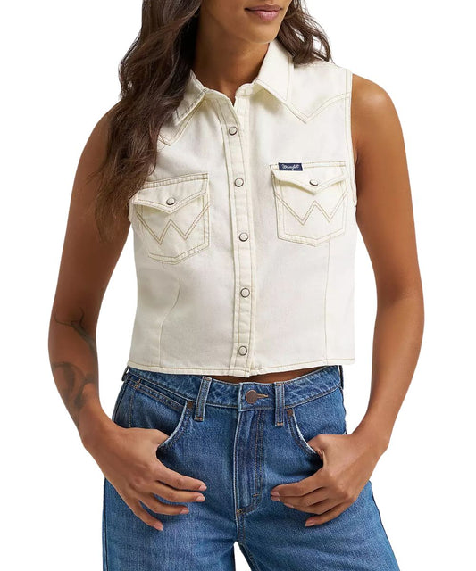 Wrangler Women's Denim Snap Shirt