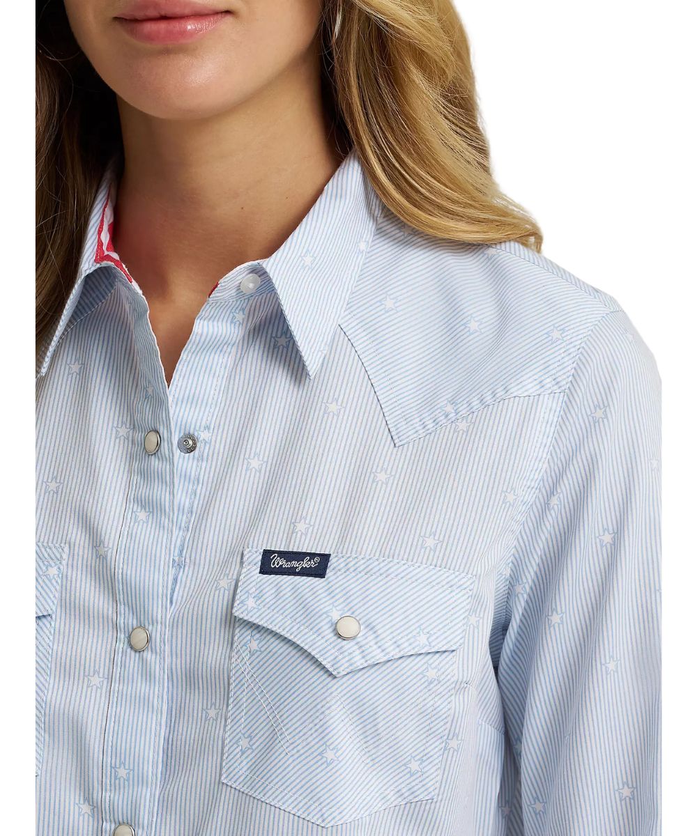 Wrangler Women's Olivia Western Snap Shirt