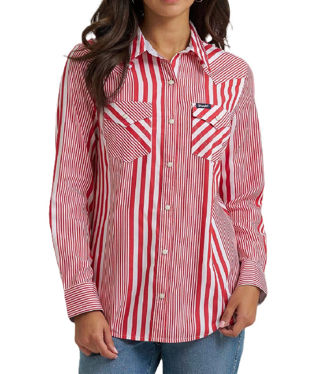 Wrangler Women's Retro Olivia Western Snap Shirt