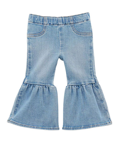 Wrangler Little Girls' Sky Ruffle Flare Jean