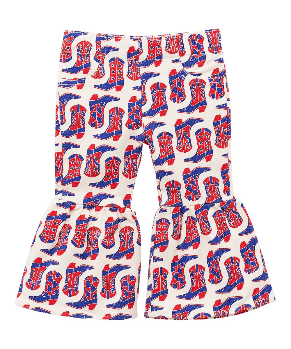 Wrangler Little Girls' Casey Ruffle Flare Jean