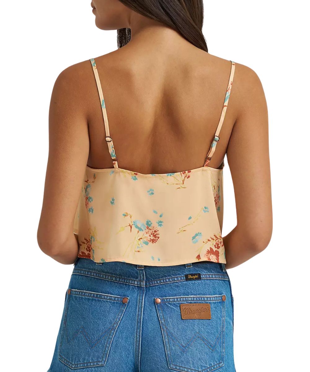 Wrangler Women's Flowy Crop Tank Top