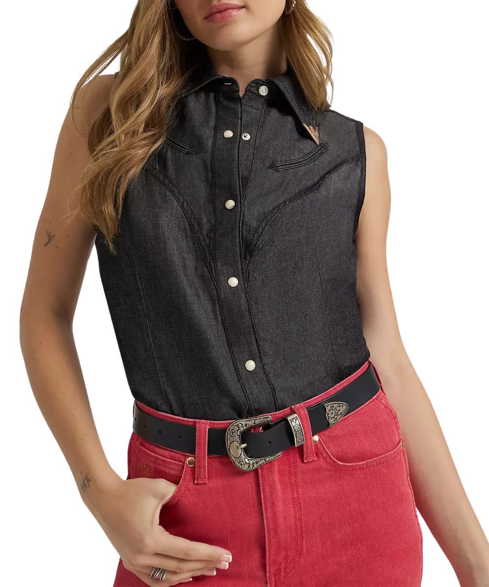 Wrangler Women's Lainey Wilson Denim Snap Shirt
