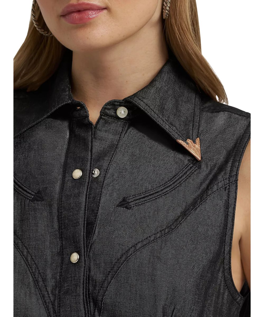 Wrangler Women's Lainey Wilson Denim Snap Shirt