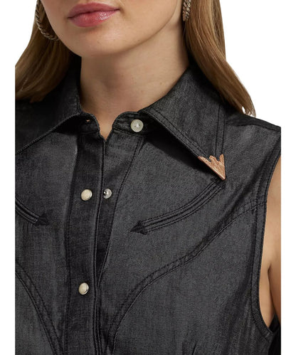 Wrangler Women's Lainey Wilson Denim Snap Shirt