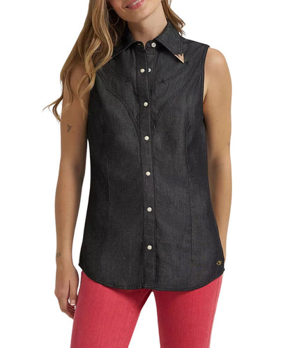 Wrangler Women's Lainey Wilson Denim Snap Shirt