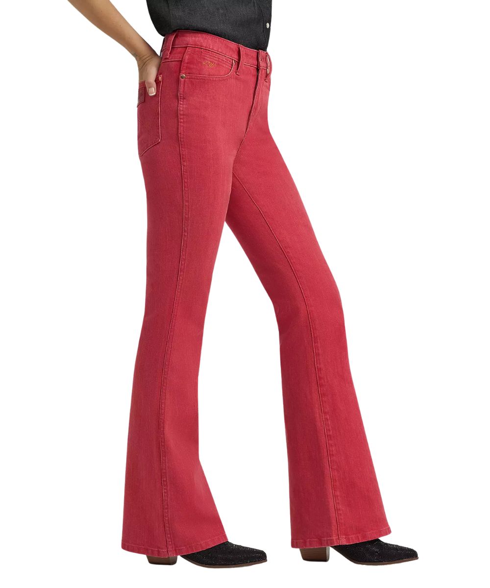 Wrangler Women's Red Lainey Wilson Flare Jean