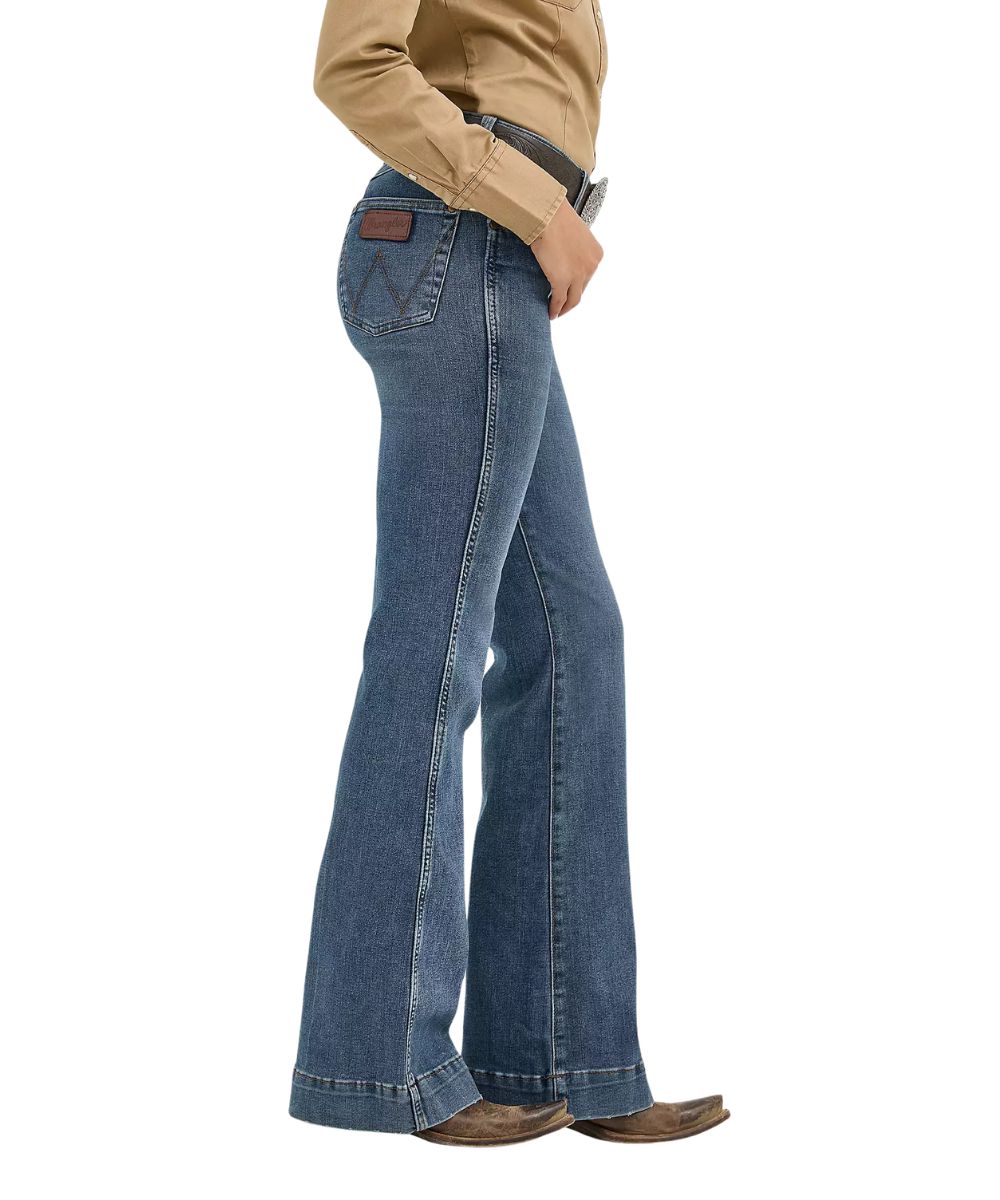 Wrangler Women's Retro High Rise Trouser Jean