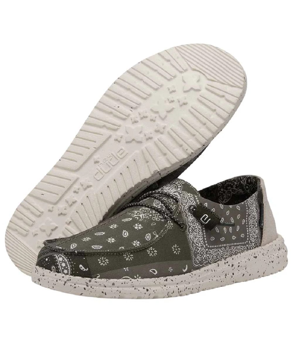 Hey Dude Women's Bandana Army Wendy Patch Shoe - Cowpokes Work and