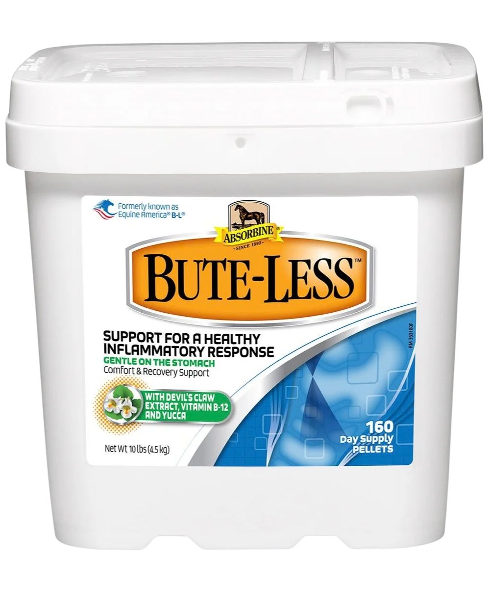 Absorbine 10 lbs pellet tub of Bute-Less Horse Joint Supplements