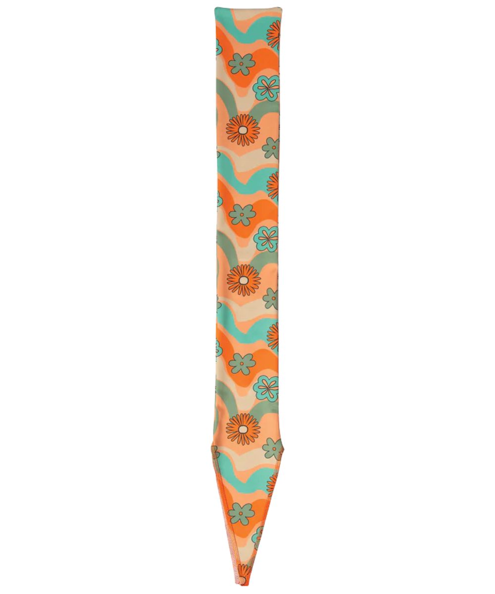 Lycra spandex tail bag in retro flower