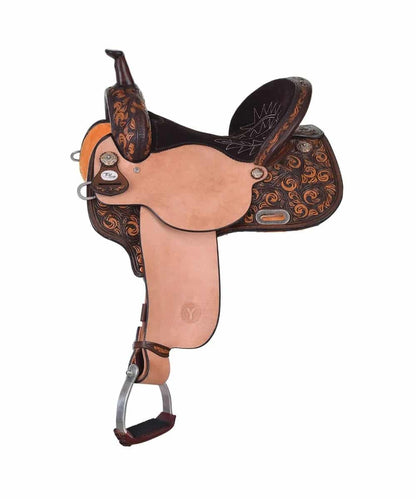 Circle Y 14" New Frontier Vintage Barrel Saddle