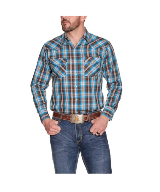 Ely Cattleman Men's Plaid Snap Shirt