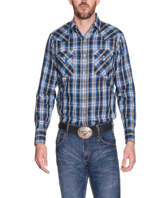 Ely Cattleman Men's Plaid Snap Shirt