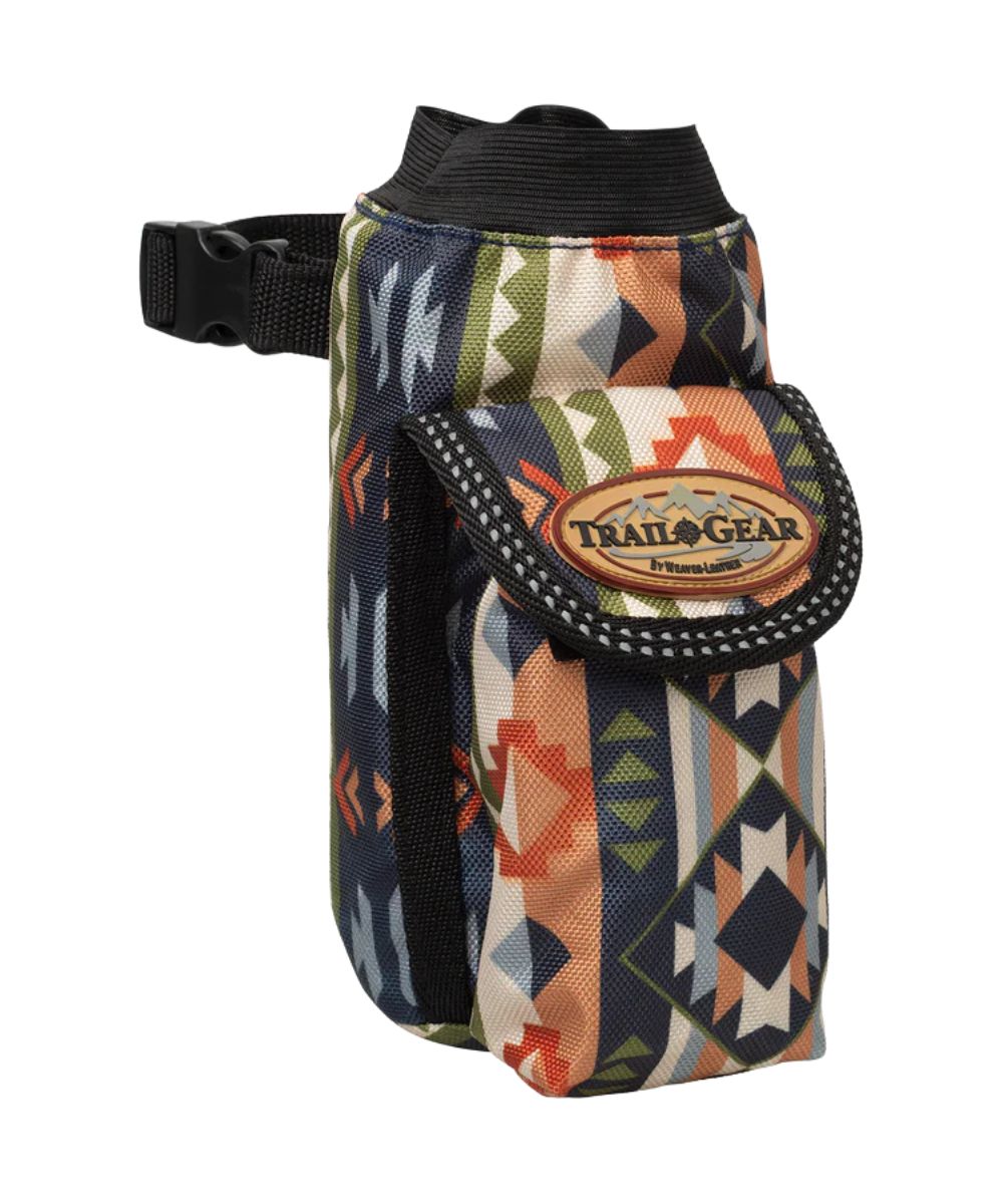 Side view of the trekking west water bottle holder that easily attaches to your saddle
