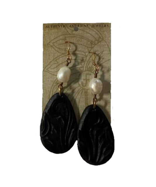 J. Forks Women's Leather Earrings