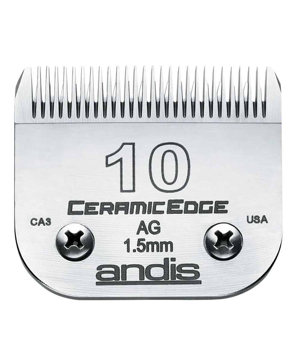 Size 10 CeramicEdge 1.5mm Andis Clipper Blade