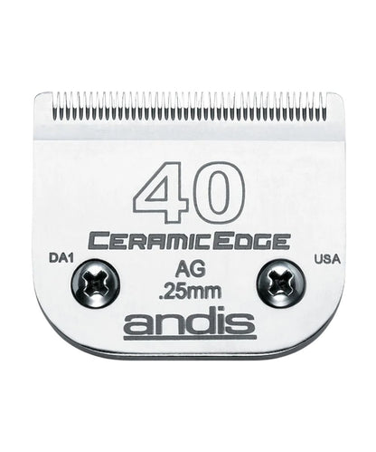 Size 40 CeramicEdge .25mm Andis Clipper Blade