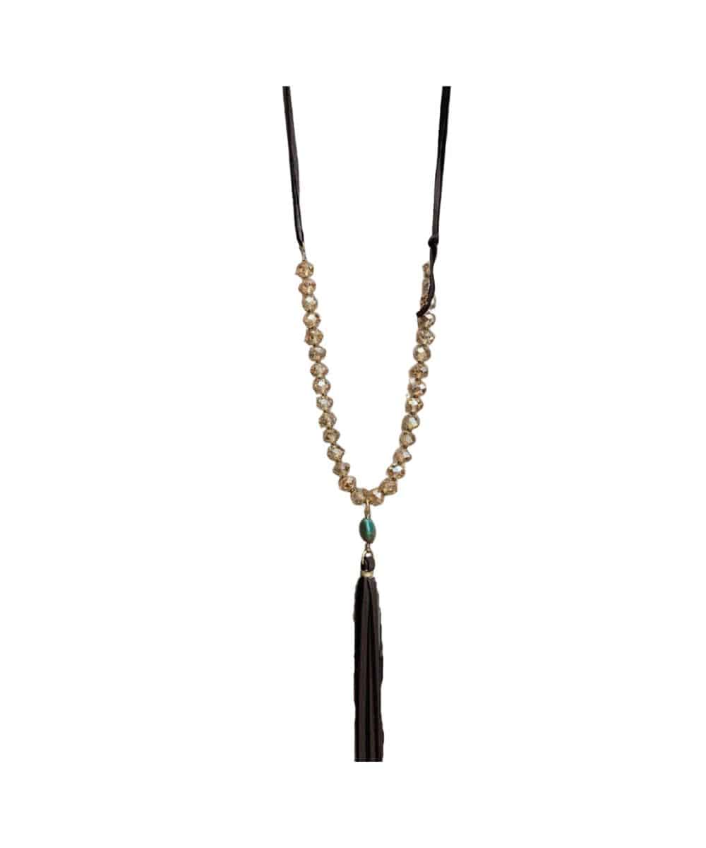 J. Forks Women's Crystal Necklace