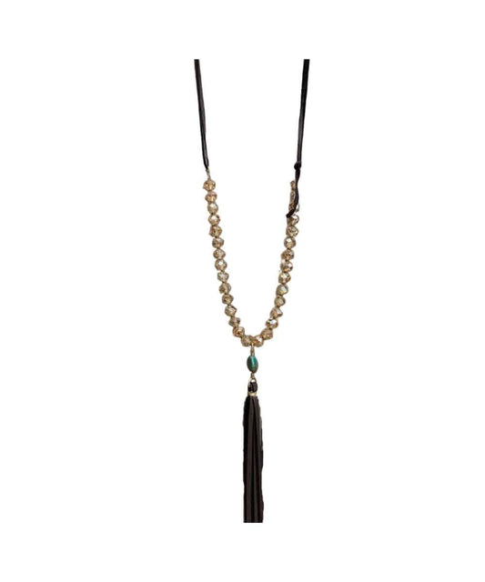 J. Forks Women's Crystal Necklace