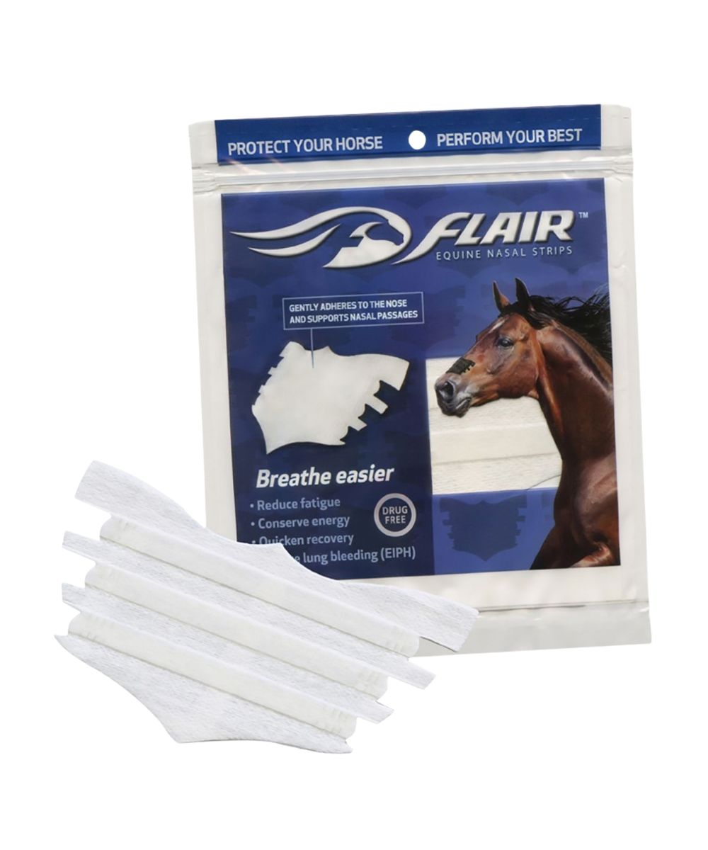 6 Pack Of Flair Equine White Nasal Strips