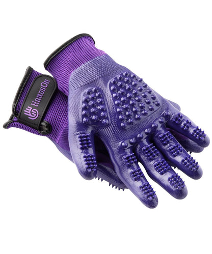 Purple Shedding/Grooming Gloves