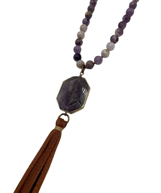 J. Forks Women's Amethyst Necklace