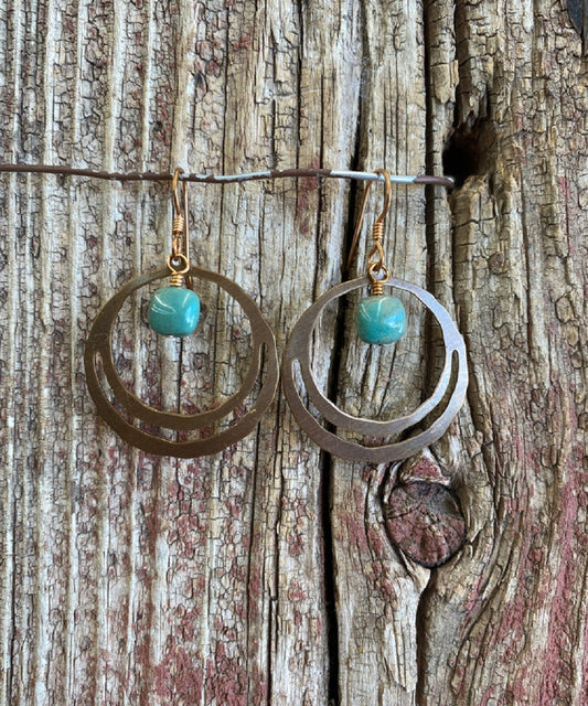 J. Forks Women's Bronze Earrings