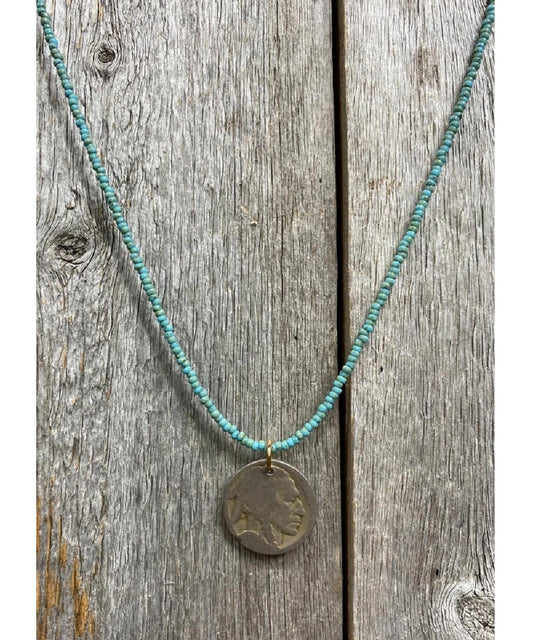 J. Forks Women's Buffalo Nickel Necklace