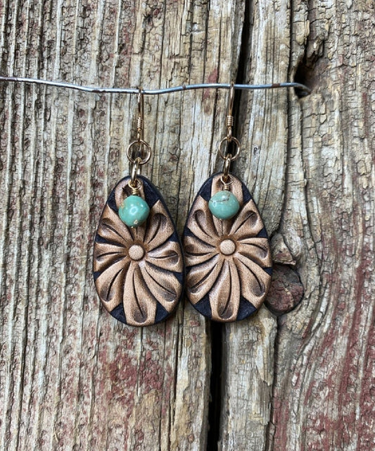 J. Forks Women's Leather Earrings